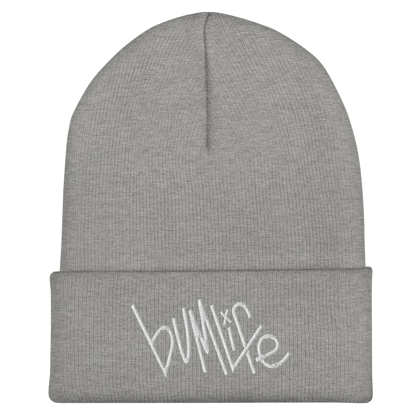 Cuffed Beanie (White Print)